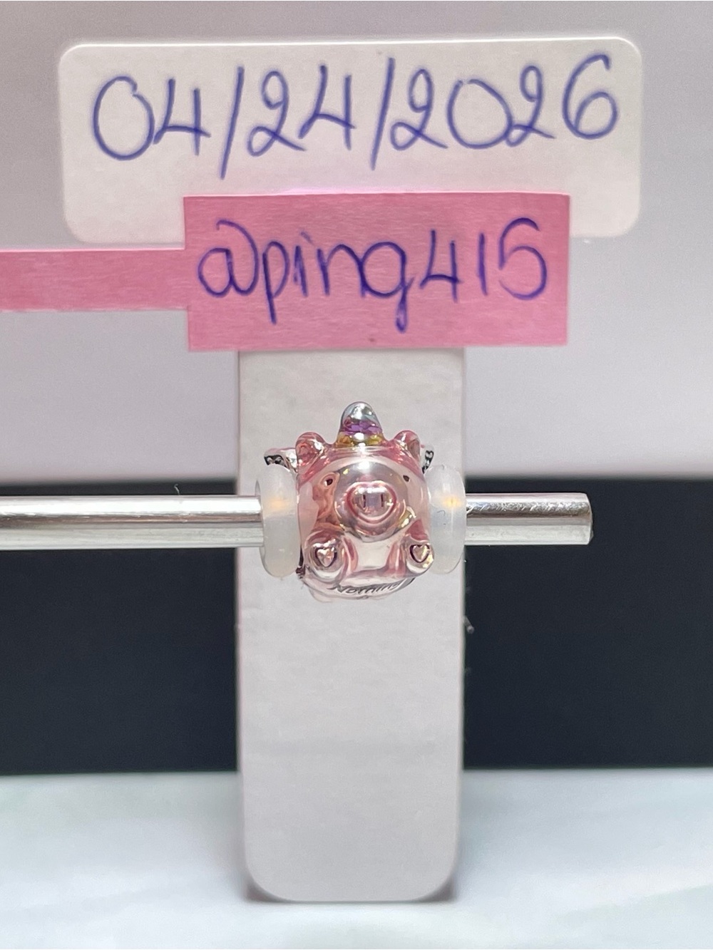 Pandora Flying Unicorn Pig Charm - Picture 8 of 12